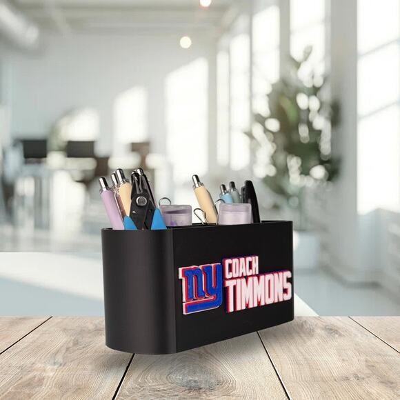 Personalized New York Giants Desk Organizer, Giants Gift, Giants Office Gift - Picture 8 of 10